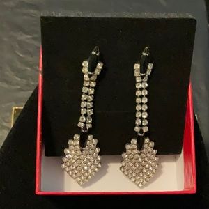 🟡 Vintage Dangling Rhinestone Earrings